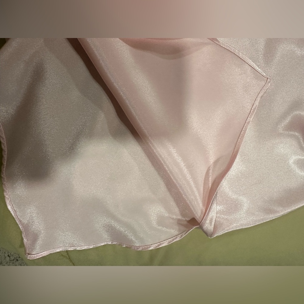 Victoria’s Secret Pale Pink Silky Chemise Slip Dress Lingerie Négligée Size L - Picture 4 of 12